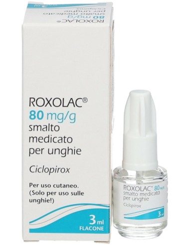 Roxolac Smalto Unghie 3ml 80mg/g