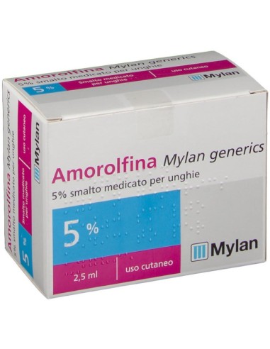 Amorolfina Mylan Smalto unghie 2,5ml 5%