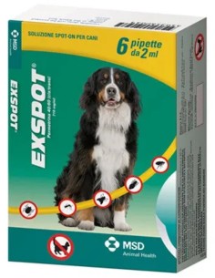 Exspot Spot-On Soluzione 6 Pipette 2ml 715mg/ml Cani