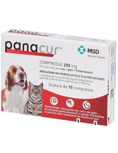 Panacur 10 Compresse 250mg Cani e Gatti