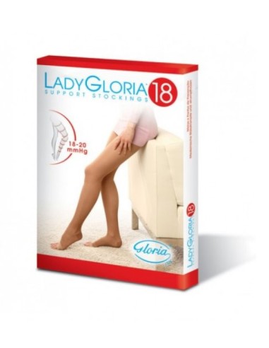 Ladygloria 18 Autoreggente Punta Aperta Daino 2