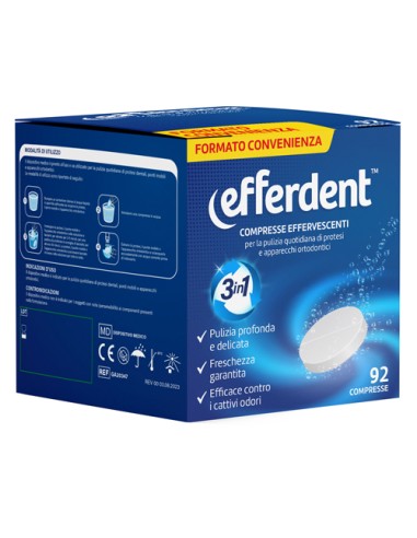 EFFERDENT 92 COMPRESSE EFFERVESCENTI