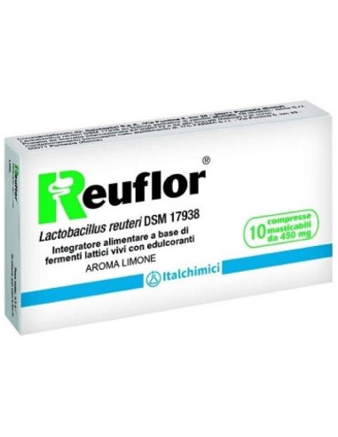 Reuflor 10 Compresse Masticabili Aroma Limone