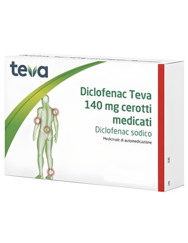 Diclofenac Teva 5 Cerotti Medicati 140mg