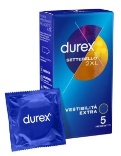 Durex Settebello Vestibilità Extra 2XL 5 Preservativi