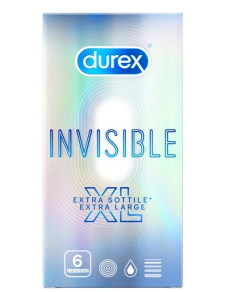 Durex Invisible XL Profilattico 6 Pezzi