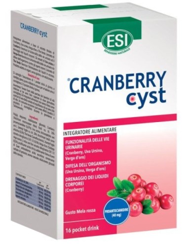 Esi Cranberry Cyst Pocket Drink 16 Buste