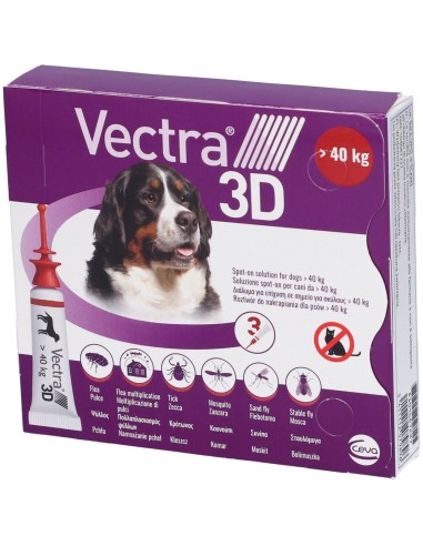 Vectra 3D Spot-on 3x8ml Antiparassitario Cani...