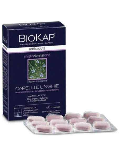 Biokap Anticaduta Miglio Donna Forte con Tricofoltil 60 Compresse