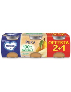 MELLIN OMOGENEIZZATO PERA 3 PEZZI DA 100 G