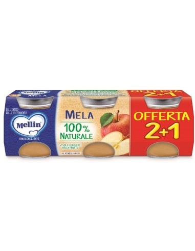 MELLIN OMOGENEIZZATO MELA 3PZ DA 100 G