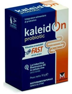 KALEIDON PROBIOTIC FAST BIANCO NATURALE 10 BUSTE OROSOLUBILI