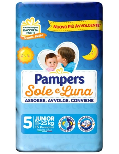 PAMPERS SOLEeLUNA JUNIOR 15 PEZZI