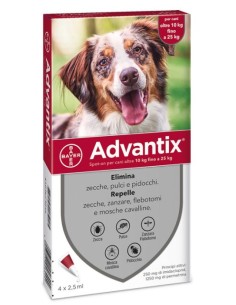 Advantix Spot-on 4 pipette 2,5 ml 250 mg + 1.250 mg per...