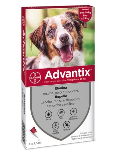 Advantix Spot-on 4 pipette 2,5 ml 250 mg +...