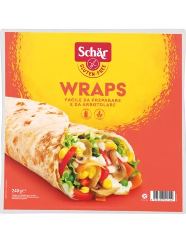 Schar Wraps Piadina Arrotolata 240g Senza Glutine