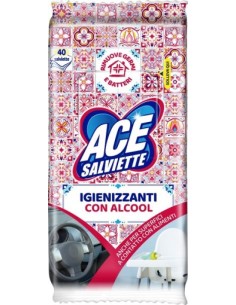 Ace Salviette Igienizzanti Con Alcool 40 Pezzi