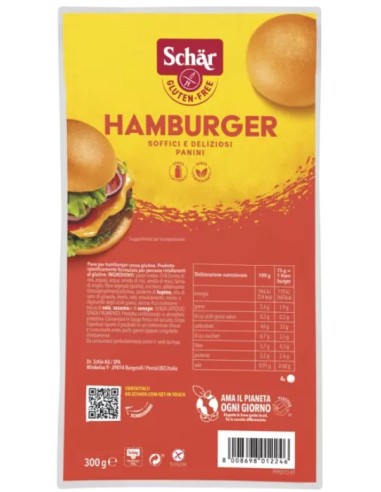 Schar Panini Hamburger 4x75g 300g