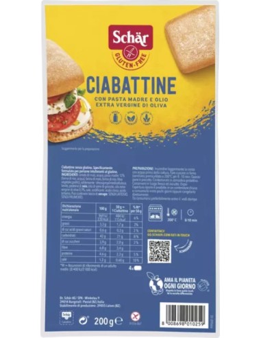 Schar Ciabattina Pane 200g