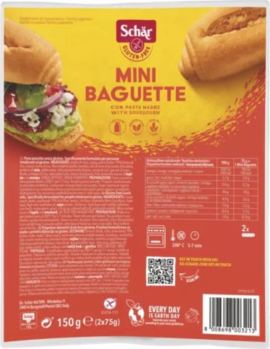 Schar Mini Baguette Senza Glutine 150g
