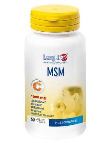 Longlife MSM 1000mg 60 Tavolette