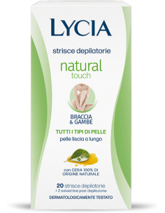 Lycia Natural Touch 20 Strisce Depilatorie Gambe Braccia