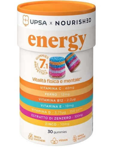 Upsa X Nourished Energy 30 Gummies