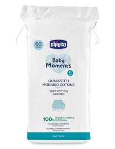 Chicco Baby Moments Quadrotti Morbido Cotone 60 Pezzi
