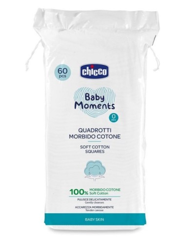 Chicco Baby Moments Quadrotti Morbido Cotone 60...