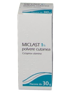 Miclast Polvere Cutanea Flacone 30g 1% Ciclopiroxolamina