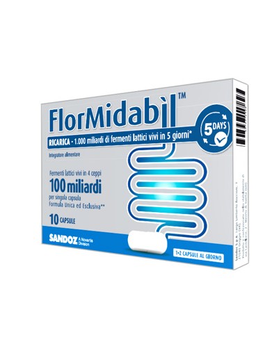 FLORMIDABIL RICARICA 10 CAPSULE