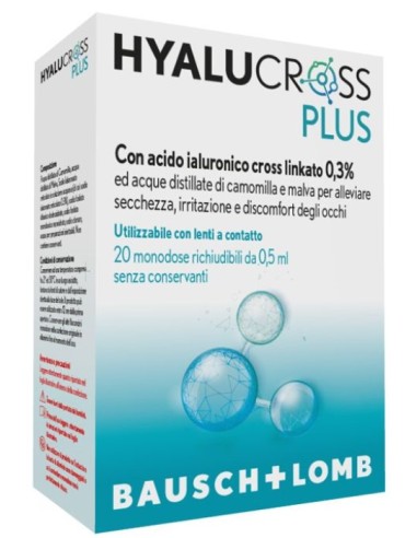 Hyalucross Plus Gocce Oculari Per Occhi 20...