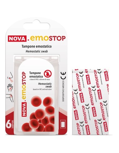 NOVA EMOSTOP TAMPONE EMOSTATICO 6 PEZZI