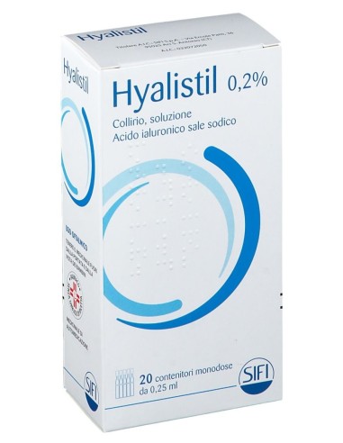 Hyalistil Collirio 20 Contenitori Monodose 0,25ml