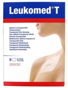 Leukomed T Medicazione Adesiva Trasparente 8x10cm 5 Pezzi