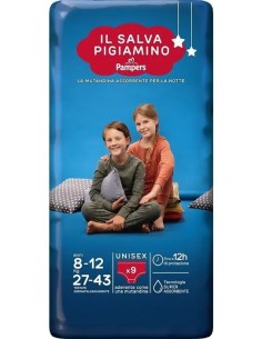 Pampers Il Salva Pigiamino 9 Mutandine Assorbenti Anni 8-12