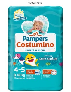 Pampers il Costumino Taglia 4-5 (8-15 kg) 11 Pezzi
