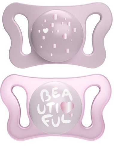 Chicco Succhietto Micro Rosa Silicone 2 Pezzi...