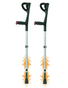 Safety Stampelle In Lega Con Ammortizzatore 1 Paio