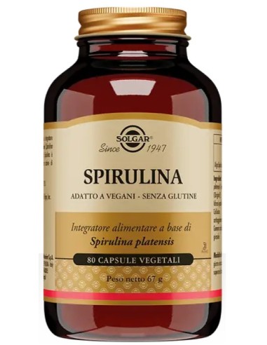 Solgar Spirulina 80 Capsule Vegetali