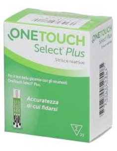 Strisce Misurazione Glicemia Onetouch Select Plus 25 Strisce