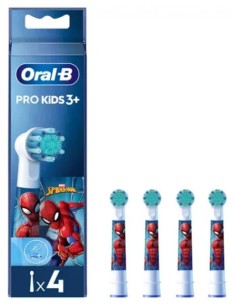 Oral-B Kids Testine di Ricambio Spiderman 4 Pezzi