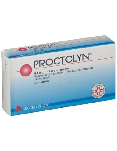 Proctolyn 10 Supposte 0,1mg+10mg
