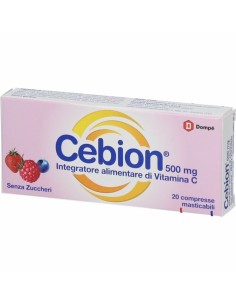 Cebion Masticabile Senza Zucchero Vitamina C 20 Compresse