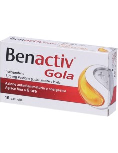 Benactiv Gola 16 Pastiglie Limone Miele