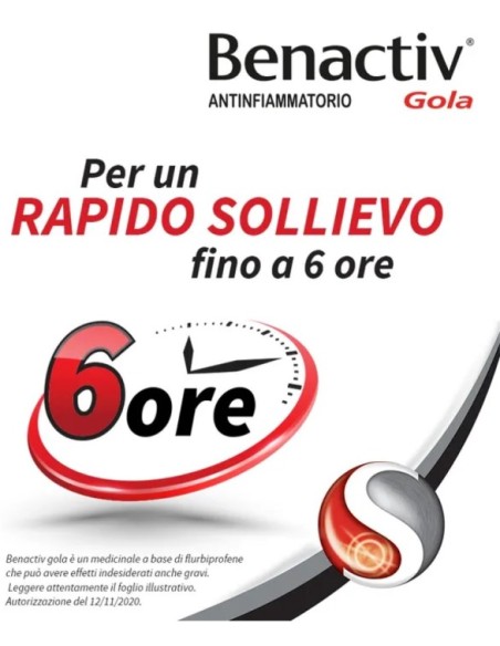Benactiv Gola 16 Pastiglie Limone Miele