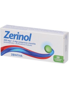 Zerinol 20 Compresse Rivestite 300mg+2mg