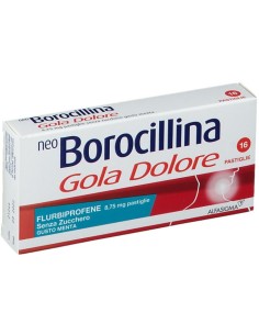 Neoborocillina Gola Dolore 16 Pastiglie 8,75mg Menta...