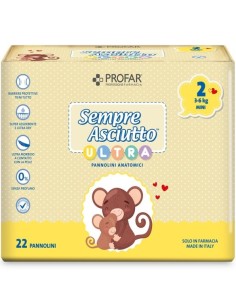 Profar Smepre Asciutto Ultra Pannolini Anatomici 3/6 kg...