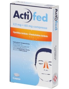 Actifed 12 Compresse 2,5 mg + 60 mg